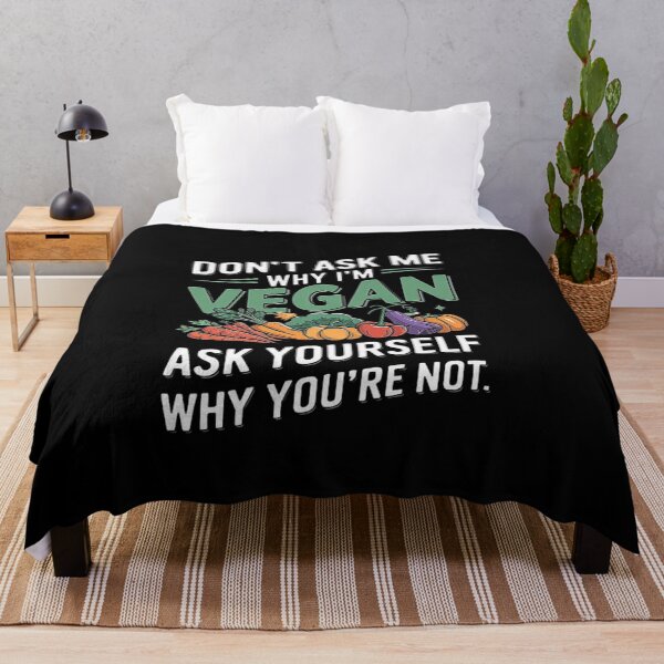 Item preview, Don’t Ask Me Why I’m Vegan, Ask Yourself Why You’re Not - Perfect for Vegan Girls, Plant-Based Living, Healthy Eating, and Eco-Friendly, Green Living Fans designed and sold by love3617.