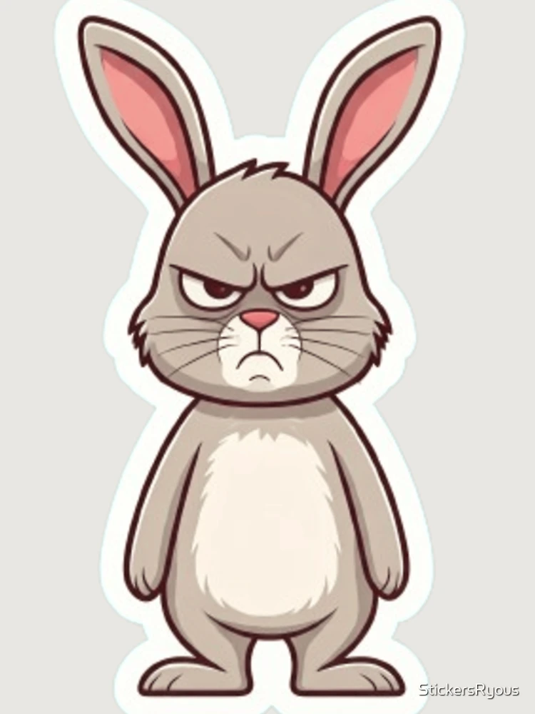 Thumbnail 6 of 6, Premium Oversized Sweatshirt, Grumpy Rabbit designed and sold by StickersRyous.