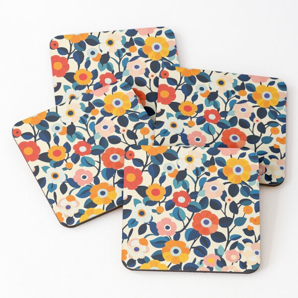 Item preview, 1950s, 50s, retro flower pattern designed and sold by Milega.