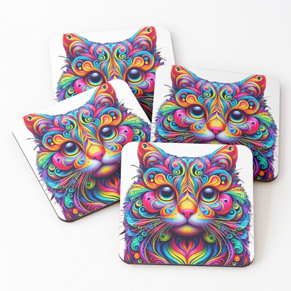 Item preview, Beautiful trippy cat designed and sold by Osher-BioArt.