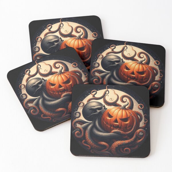 Item preview, Octopus with halloween pumpkin at sea designed and sold by MTsur.