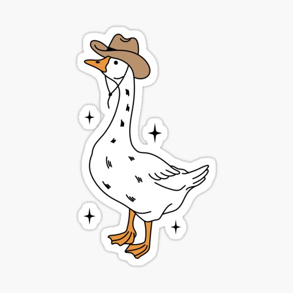 Aperçu de l'œuvre Oie de cow-boy. Yeehaw ! Drôle de canard. créée et vendue par CoCoArt-Ua.