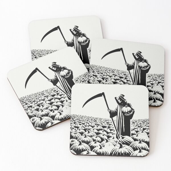 Item preview, Grim Reaper in the Pumpkin Field designed and sold by Blink Art Studio.