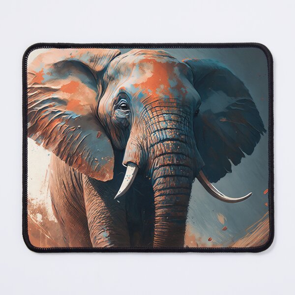 Item preview, Majestic Elephant in Bold Brushstrokes designed and sold by AdamesArtStudio.
