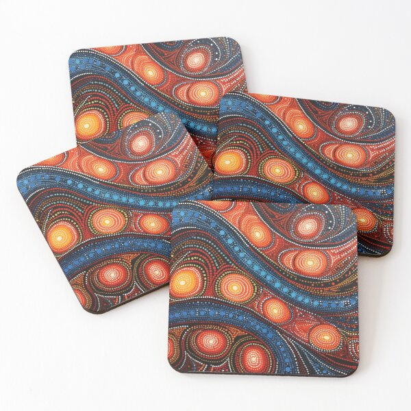 Item preview, Aboriginal Inspired Dot Art - Magma designed and sold by GrinGalore.