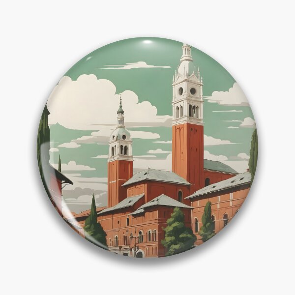Item preview, Cremona Italy Vintage Poster Tourism  designed and sold by TravelersGems.