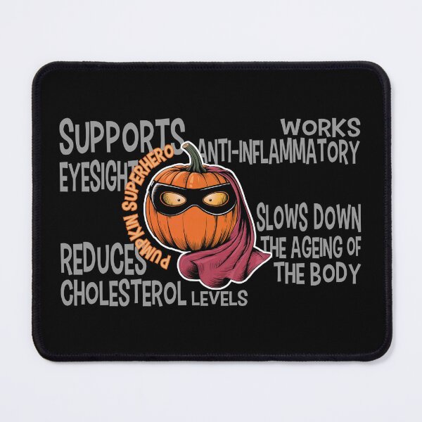 Item preview, Pumpkin Superhero Funny But Important Pattern designed and sold by ZIPsketch.