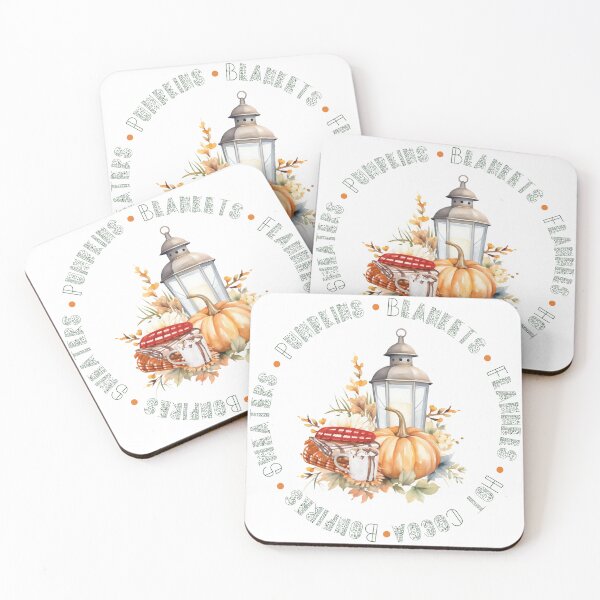 Item preview, Fall Design with pumpkin, blankets, and hot cocoa designed and sold by DotMoCreations.