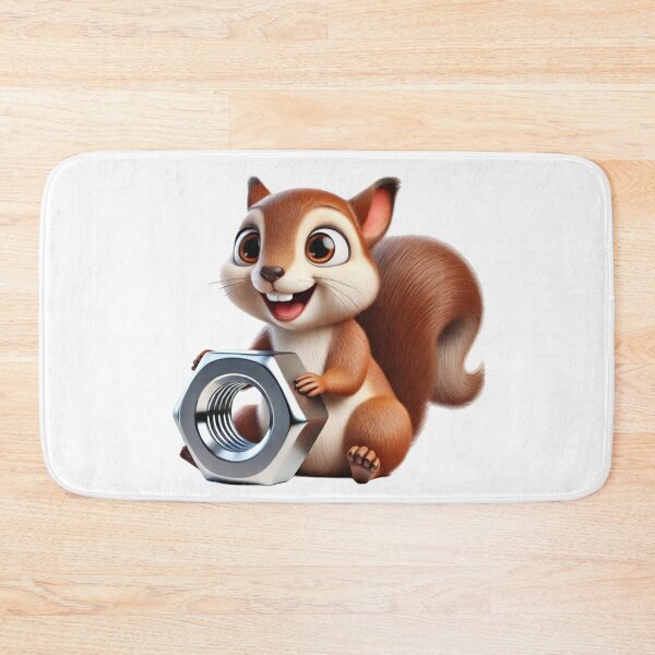 Item preview, Delighted Squirrel with a Hex Nut designed and sold by Sunrise427.