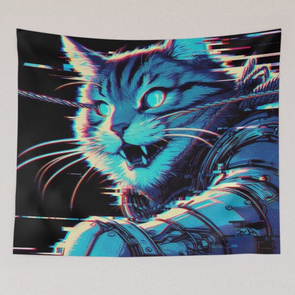 Item preview, Cyber Cat Warrior designed and sold by TheShadow30.