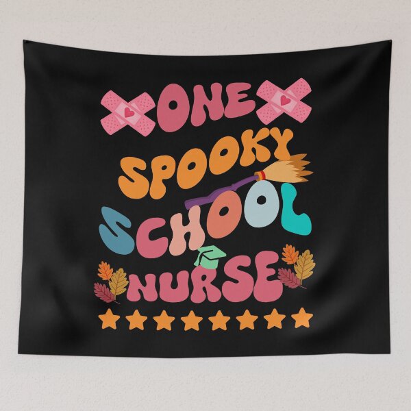 Item preview, School Nurse - One Spooky School Nurse - Funny Halloween for School Nurse designed and sold by TheInkyOwl-TIO.