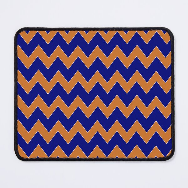 Item preview, Frosty Mornings, Warm Zigzags! Blue and Orange Cozy Winter Zigzag Pattern designed and sold by IraNiva.