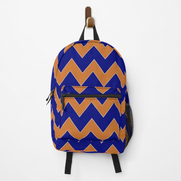 Item preview, Frosty Mornings, Warm Zigzags! Blue and Orange Cozy Winter Zigzag Pattern designed and sold by IraNiva.