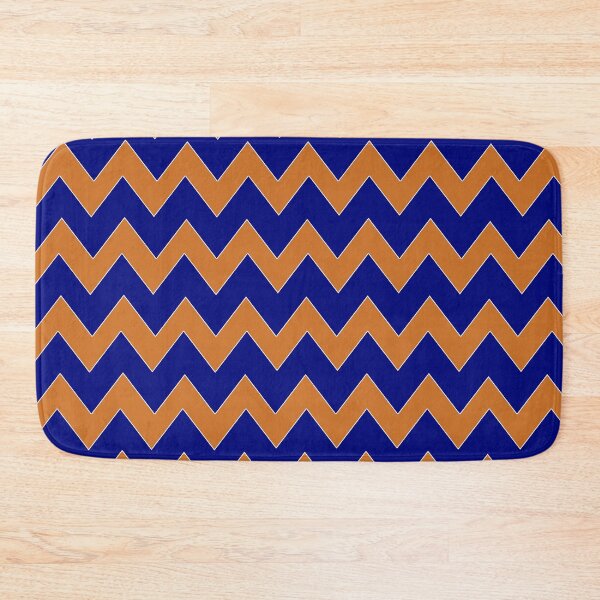 Item preview, Frosty Mornings, Warm Zigzags! Blue and Orange Cozy Winter  Zigzag Pattern designed and sold by IraNiva.
