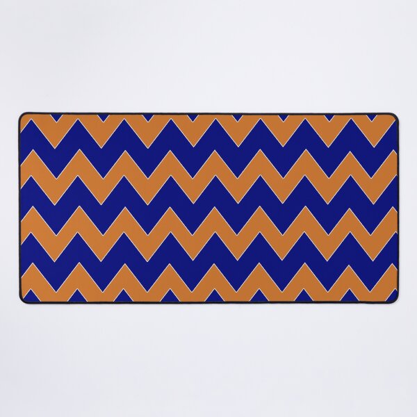 Item preview, Frosty Mornings, Warm Zigzags! Blue and Orange Cozy Winter  Zigzag Pattern designed and sold by IraNiva.