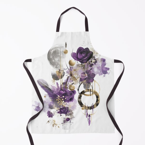 Item preview, Purple Moon Bloom, Golden Botanical, Amethyst Garden designed and sold by Nomuradi.