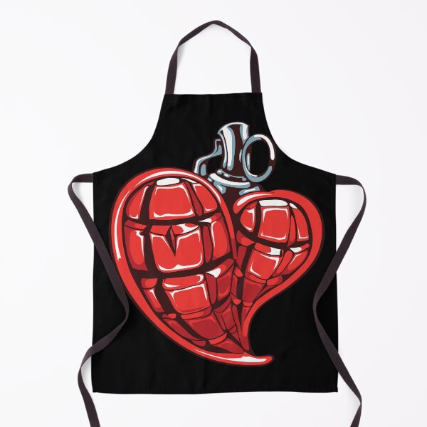 Item preview, red love heart shaped in a form of hand grenade designed and sold by ak7sailor.