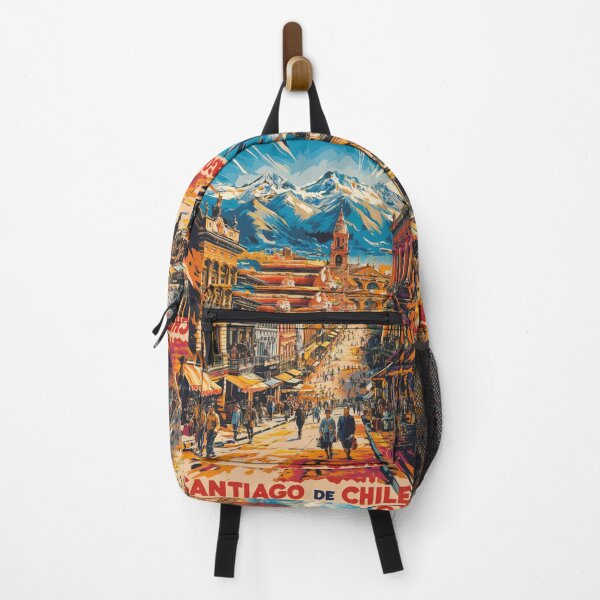Item preview, Santiago Vintage Travel Poster designed and sold by TravelerRat.