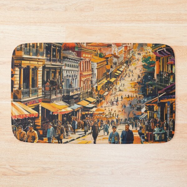 Item preview, Santiago Vintage Travel Poster designed and sold by TravelerRat.