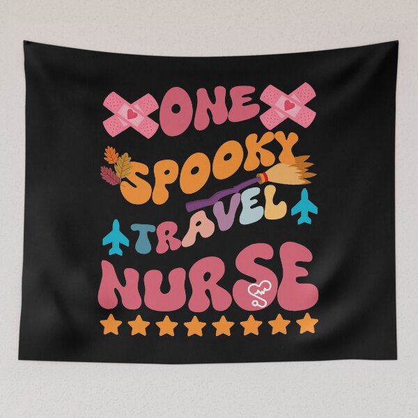 Item preview, Enfermera viajera: una enfermera viajera espeluznante: Halloween divertido para enfermeras viajeras designed and sold by TheInkyOwl-TIO.