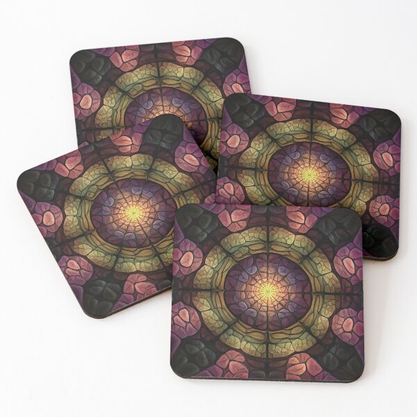 Item preview, Kaleidoscopic-Psychedelic Stained Glass designed and sold by wintervsfall.