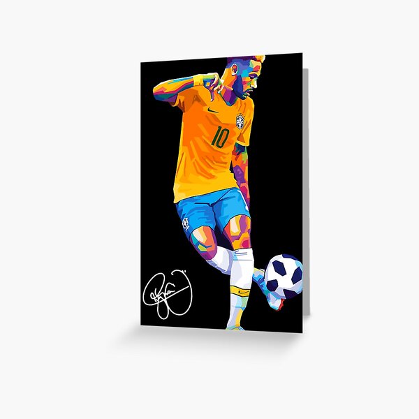 Item preview, Neymar Jr Footballer Wpap Art designed and sold by SiksisArt.