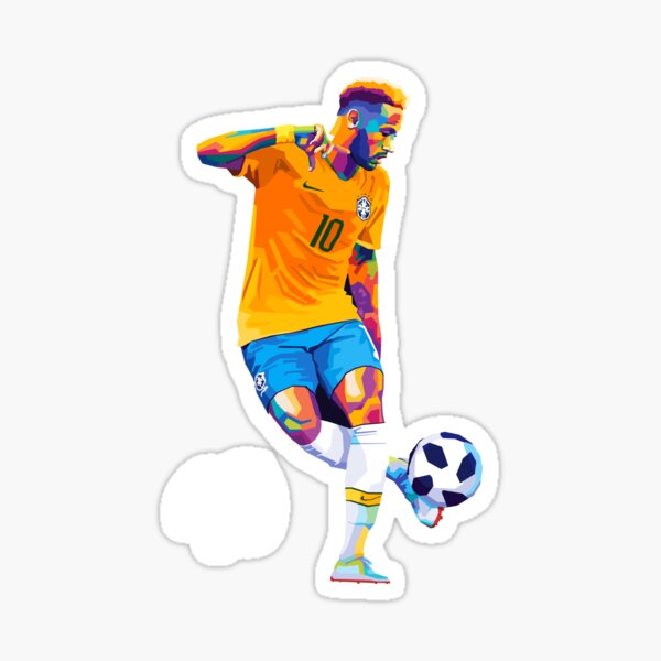 Item preview, Neymar Jr Footballer Wpap Art designed and sold by SiksisArt.