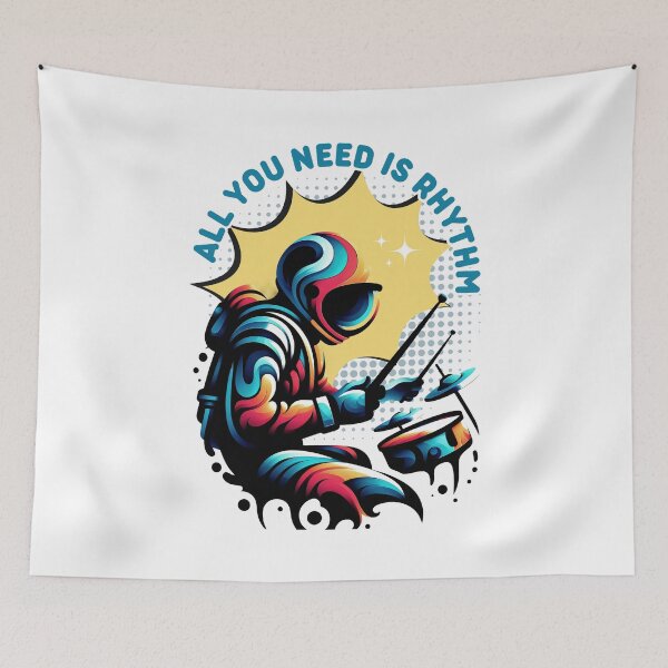 Item preview, All You Need Is Rhythm: Cosmic Beats, Vibrant Dreams, Stellar Groove designed and sold by SplashTastic.