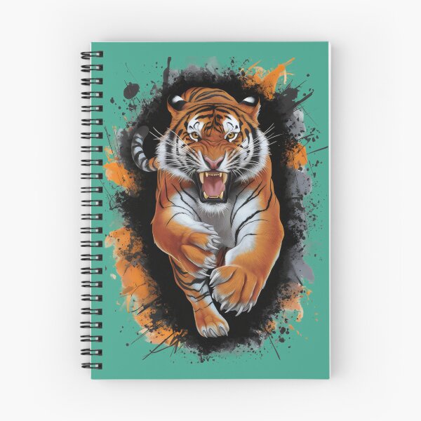 Item preview, An angry tiger in action. designed and sold by MyHappyArtShop.