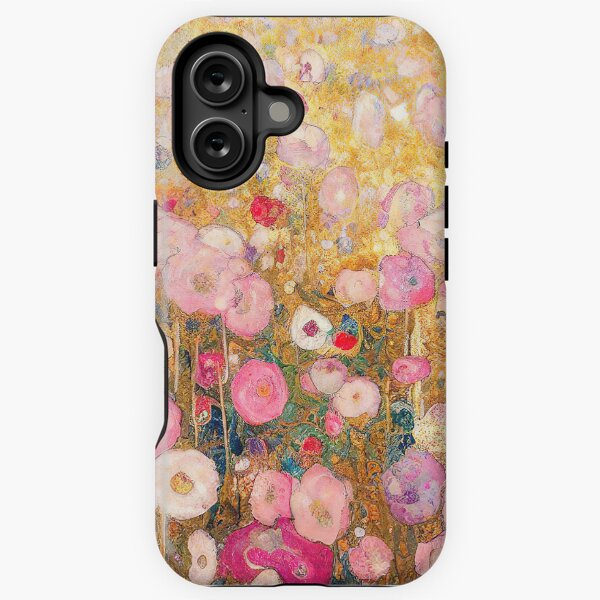 Artikel-Vorschau von Gustav Klimt Rosa Blumen, designt und verkauft von maniacfitness.