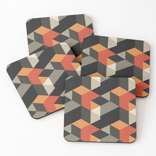 Item preview, Isometric cube pattern with a minimalist grunge touch. designed and sold by Blitzarbeiter.