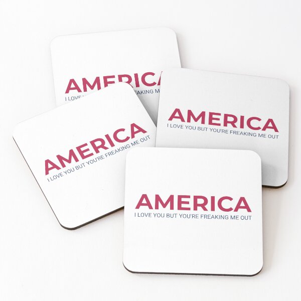 Item preview, America I Love You But You’re Freaking Me Out Patriotic  designed and sold by The Junto Shop.