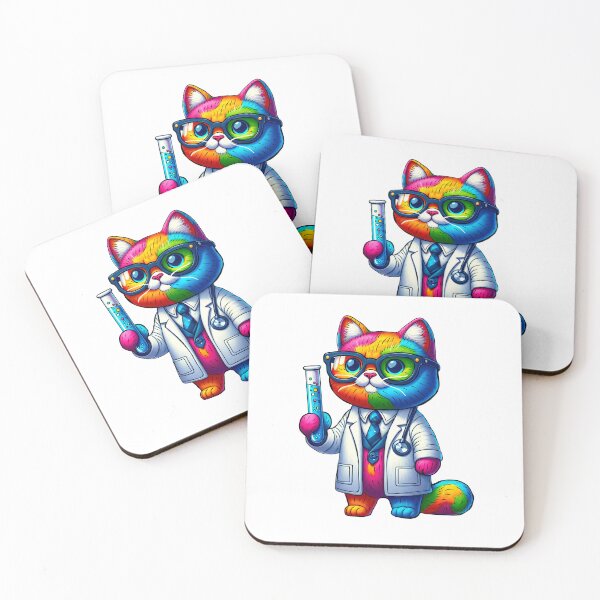 Item preview, Cat in science designed and sold by Osher-BioArt.