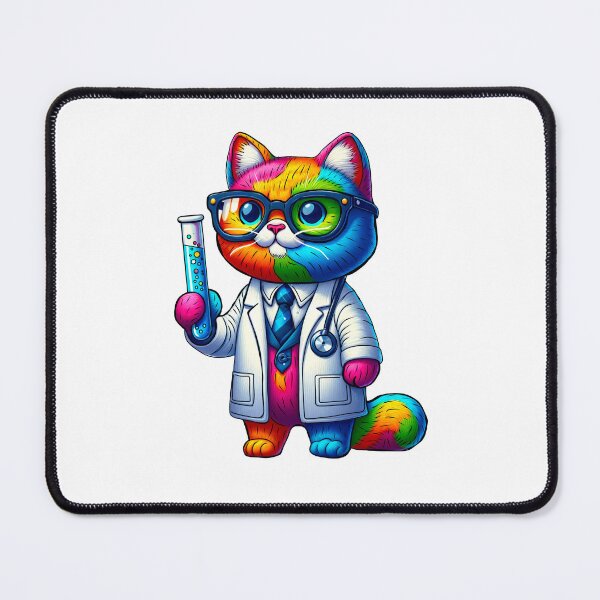 Item preview, Cat in science designed and sold by Osher-BioArt.