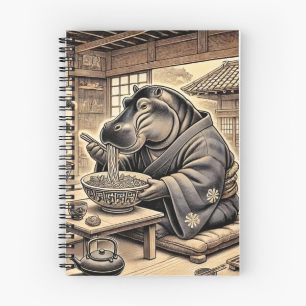 Item preview, Moo Deng Hippo eats ramen  designed and sold by Chihabstor.