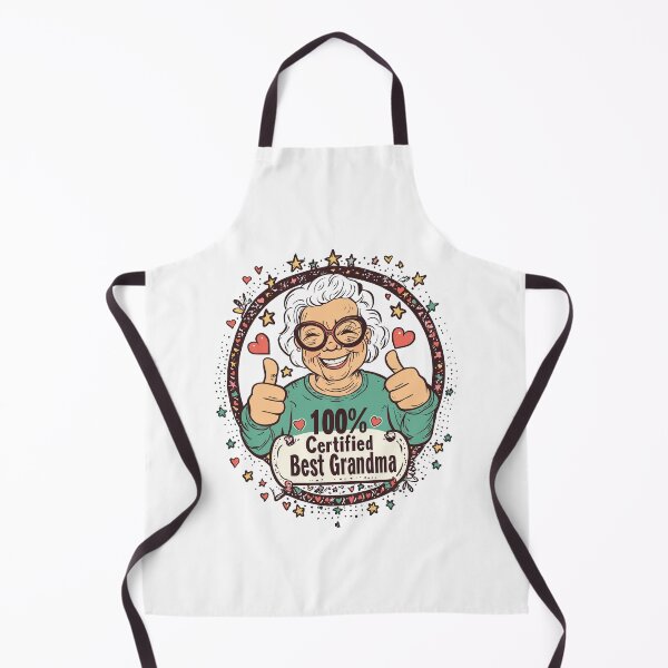 Item preview, Fun "100% Certified Best Grandma" Thumbs-Up Illustration designed and sold by ThreadQuirk.