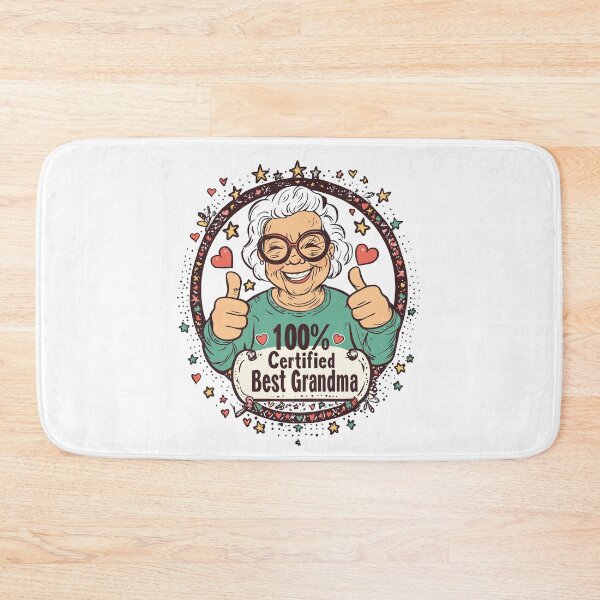 Item preview, Fun "100% Certified Best Grandma" Thumbs-Up Illustration designed and sold by ThreadQuirk.