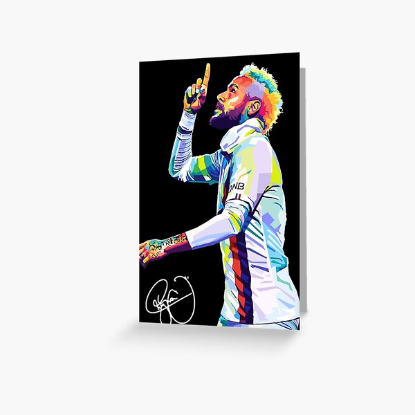 Item preview, Neymar Jr Football Wpap Pop Art designed and sold by SiksisArt.