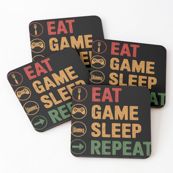 Item preview, Eat Sleep Game Repeat designed and sold by Hotshots Design.