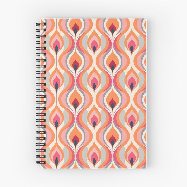 Item preview, Mid Century Modern,  Retro Teardrop Pattern,  Orange, Pink designed and sold by Prints and Lifestyle.
