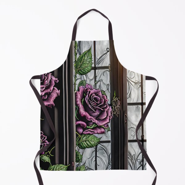 Item preview, Purple roses on a window - gothic style designed and sold by MarionsArt.