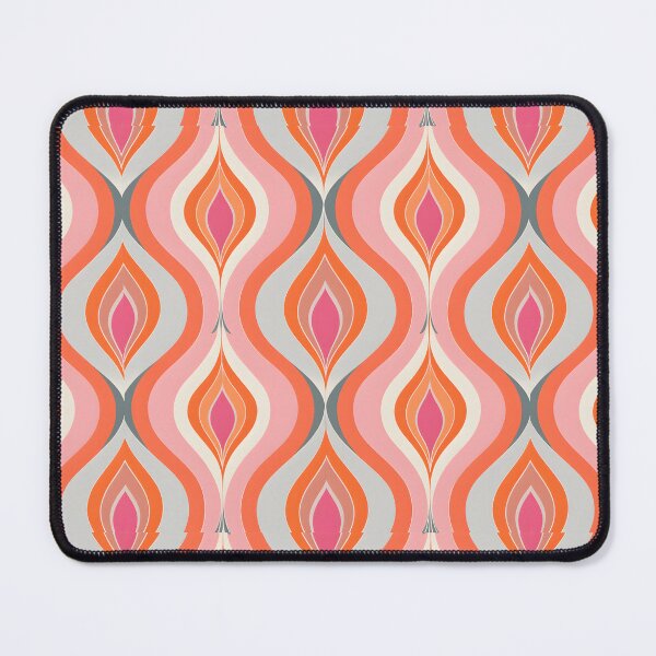 Item preview, Mid Century Modern Fluid Wavy Pattern   Orange, Pink designed and sold by Prints and Lifestyle.