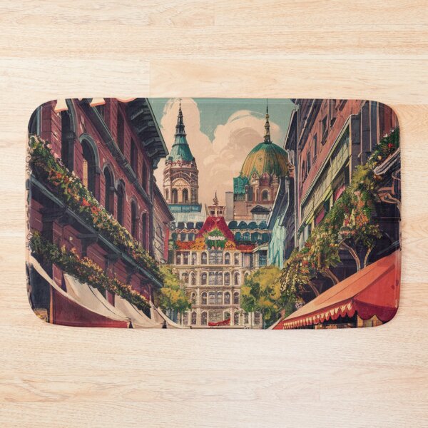 Item preview, Montreal Vintage Travel Poster designed and sold by TravelerRat.