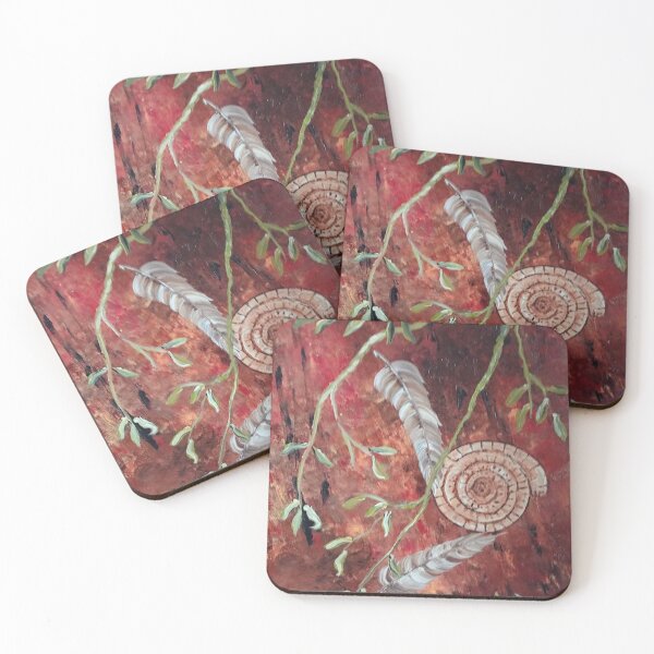 Item preview, ammonites and feathers designed and sold by artmanus.