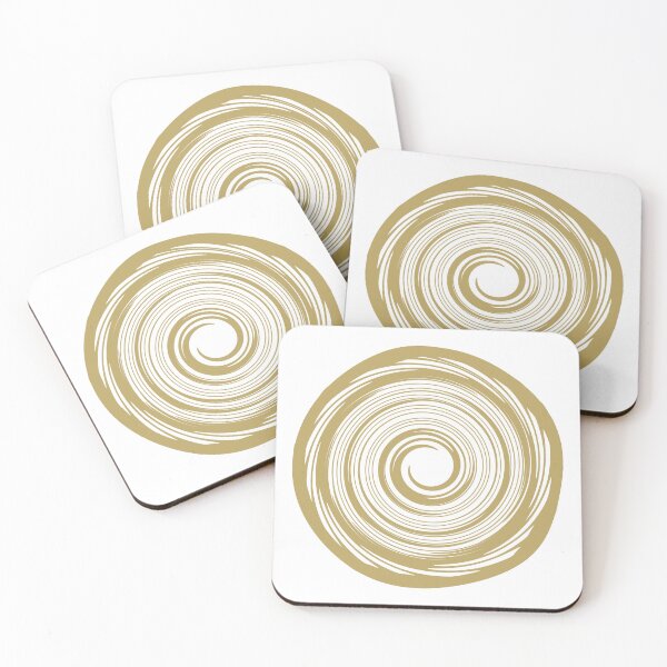Item preview, Elegant Swirl: The Power of Graceful Motion, Golden, Unique designed and sold by villacreativa.