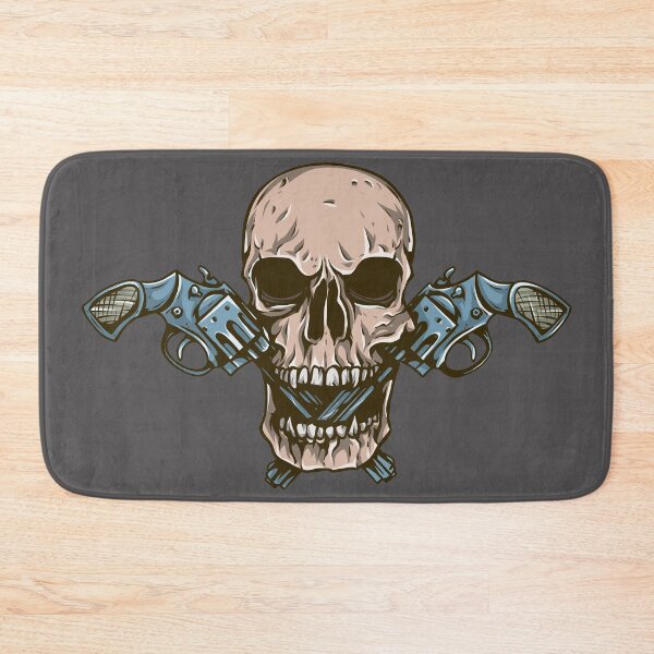 Item preview, skull bone with revolvers designed and sold by ak7sailor.
