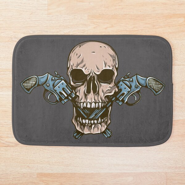 Item preview, skull bone with revolvers designed and sold by ak7sailor.