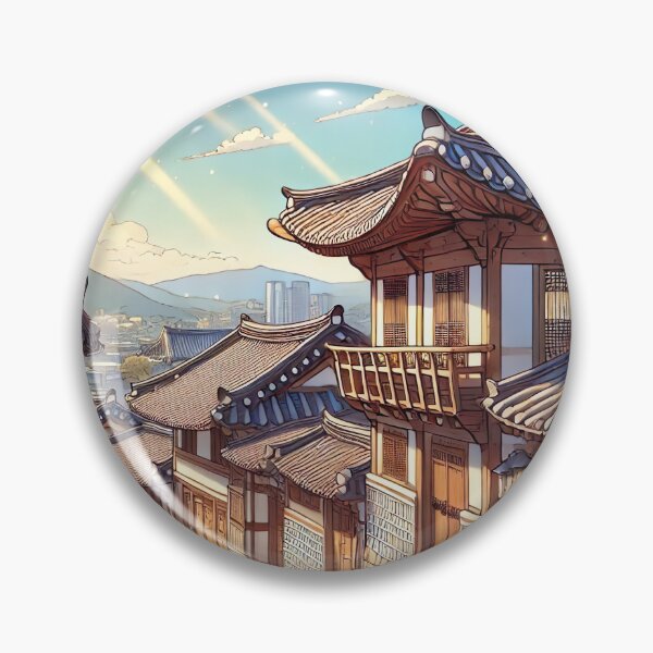 Item preview, Seoul Bukchon Hanok Village designed and sold by unrealartwork.