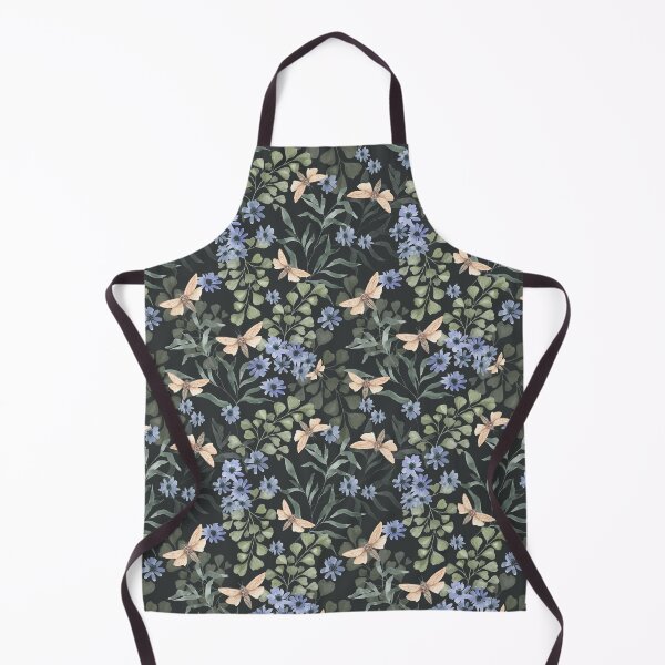 Item preview, Moths in the meadow watercolor pattern designed and sold by LindaSitniece.