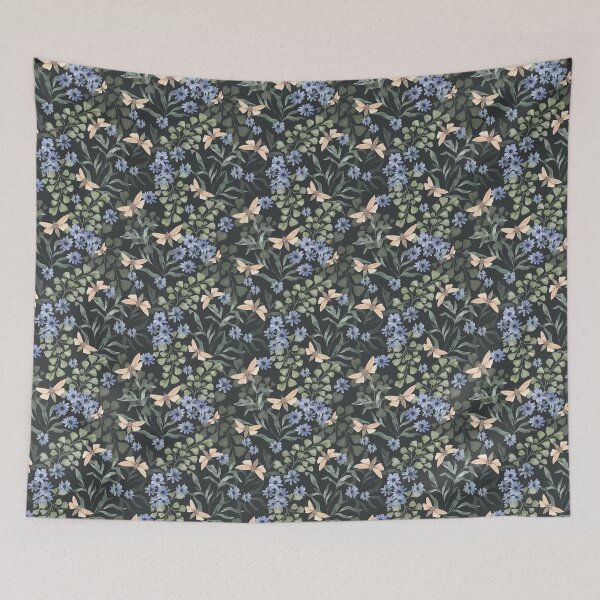 Item preview, Moths in the meadow watercolor pattern designed and sold by LindaSitniece.